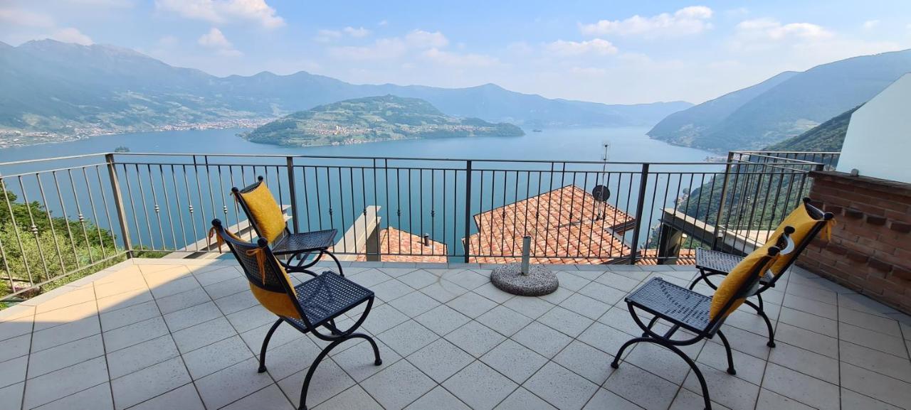 La Villetta In Residence Con Piscina E Vista Lago Parzanica ภายนอก รูปภาพ